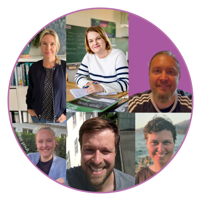 Collage von Porträts