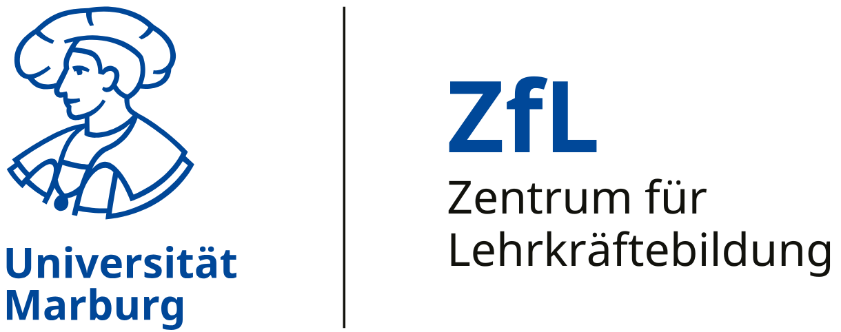 Logos: Universität Marburg und ZfL - Zentrum für Lehrkräftebildung